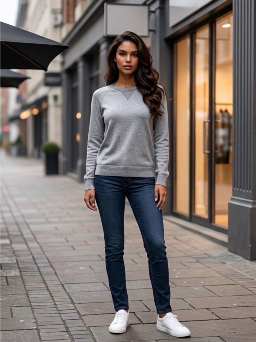 Banana Republic Women’s Gray Merino Wool Cashmere Sweater Size Small